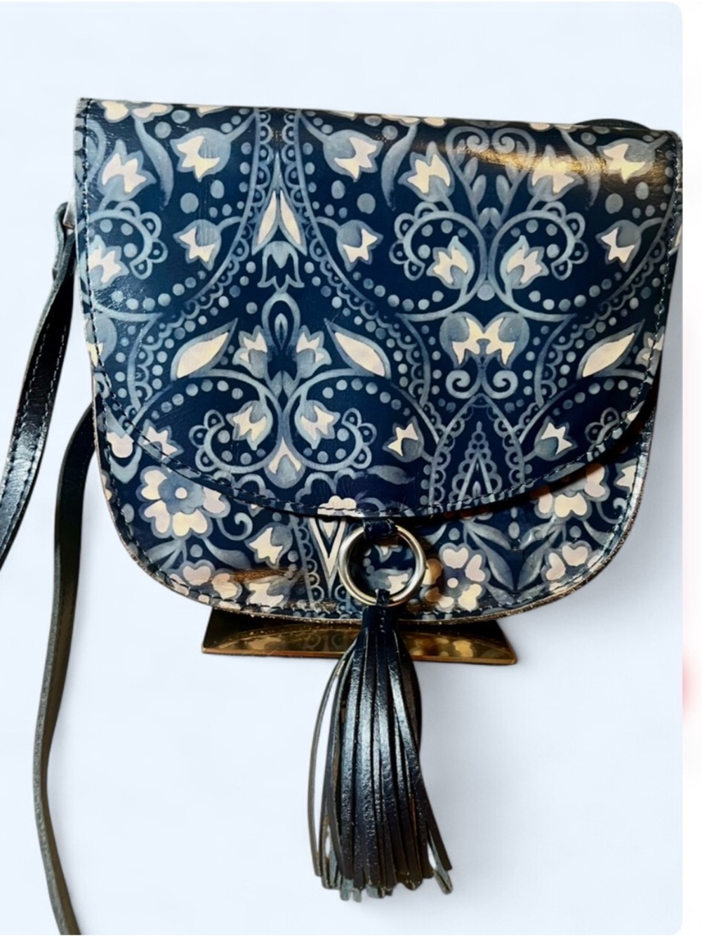 Patricia Nash Brinlee Leather Saddle Bag